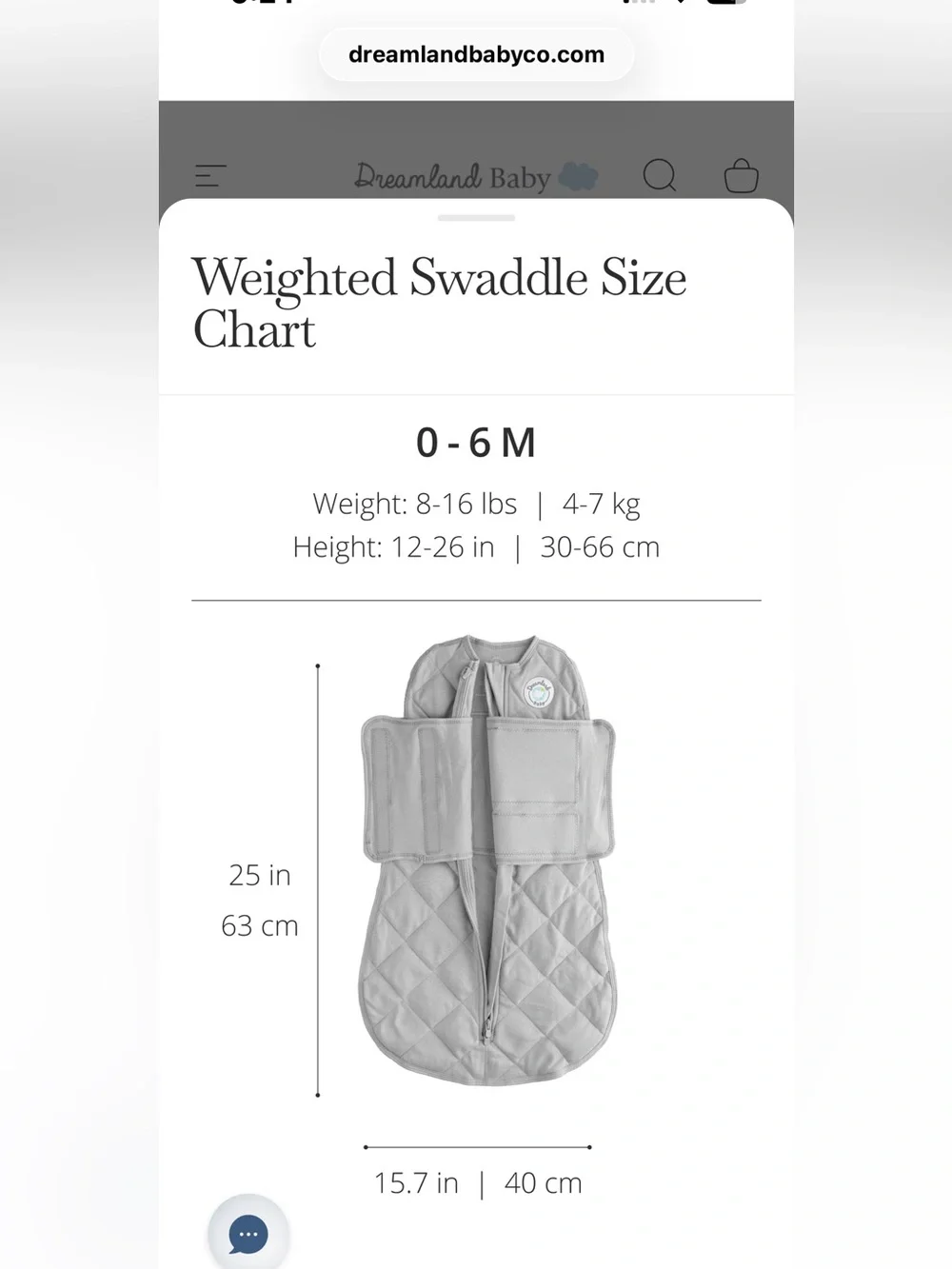Dreamland Baby Weighted Sleep Swaddle